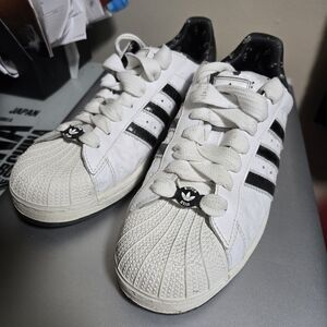 Adidas White and Black Sneakers